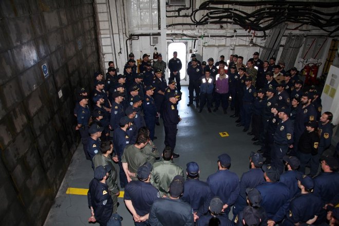 Τις εν λόγω βολές παρακολούθησαν από τη Φ/Γ ΑΔΡΙΑΣ, ο Αρχηγός ΓΕΝ Αντιναύαρχος Ευάγγελος Αποστολάκης ΠΝ και ο Αρχηγός Στόλου Παναγιώτης Λίτσας ΠΝ.