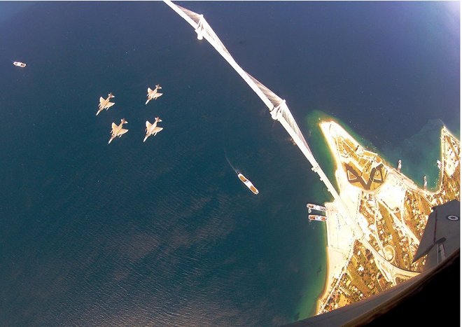 Η 338 Μοίρα Διώξεως - Βομβαρδισμού που εκτέλεσε τις βολές με τη χρήση βομβών γενικής χρήσεως Mk-82, απέδειξε για μια ακόμα φορά το υψηλό επίπεδο εκπαίδευσης και ετοιμότητας της Πολεμικής Αεροπορίας.