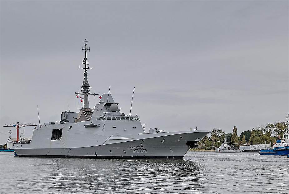 First sea trials for the FREMM DA Alsace air defense frigate for the French Navy 925 001
