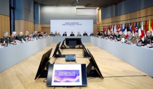 Η σύσκεψη είχε ως αντικείμενο τις δυνατότητες υποστήριξης της Ουκρανίας και της παροχής εγγυήσεων για την ασφάλεια της.