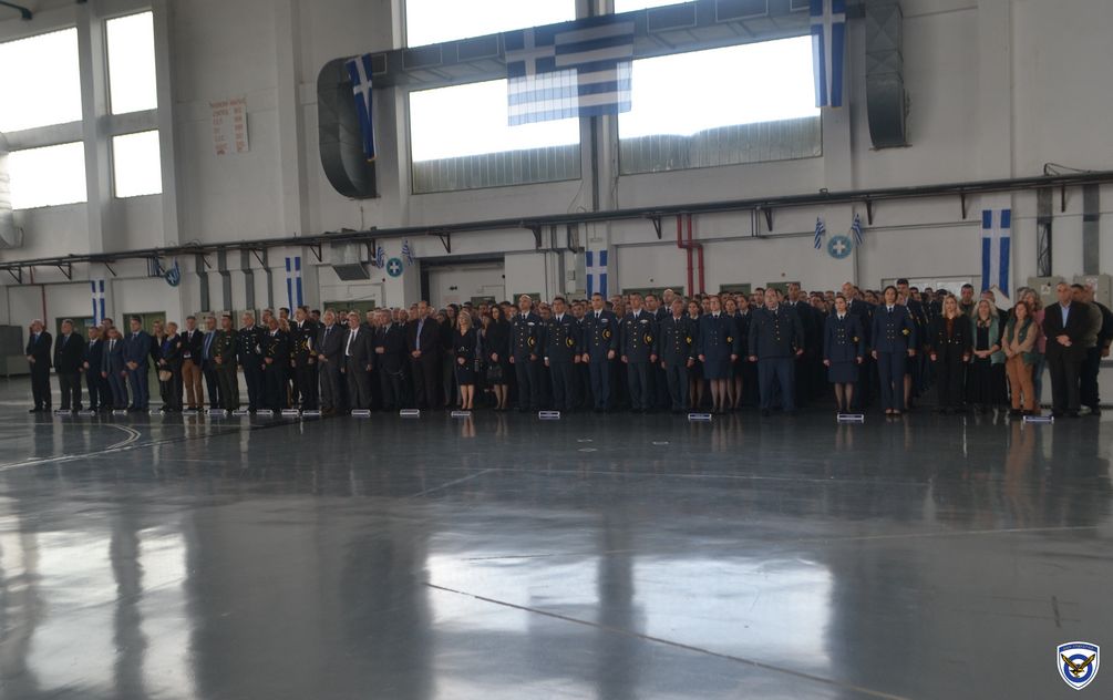 Τελετή παράδοσης - παραλαβής της Διοίκησης από τον Ταξίαρχο (Ι) Δημήτριο Κοκώνη στον Σμήναρχο (Ι) Μιχαήλ Κουκουβά.