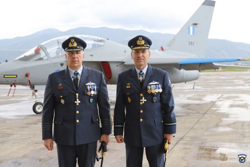 Τελετή παράδοσης - παραλαβής της Διοίκησης από τον Ταξίαρχο (Ι) Δημήτριο Κοκώνη στον Σμήναρχο (Ι) Μιχαήλ Κουκουβά.