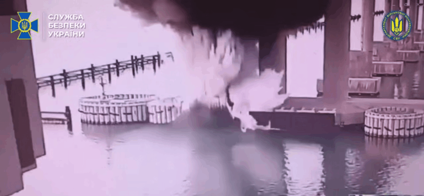 Ένα νέο θεαματικό πλήγμα κατά της Ρωσίας κατάφερε το Κίεβο, λίγα 24ωρα μετά την μαζική καταστροφή πολεμικών αεροσκαφών με drones.