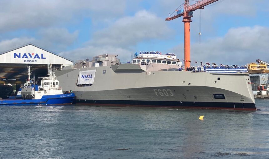 H τελετή καθέλκυσης της Φρεγάτας «ΦΟΡΜΙΩΝ» θα πραγματοποιηθεί στις εγκαταστάσεις της NAVAL GROUP στη Λοριάν της Γαλλίας.