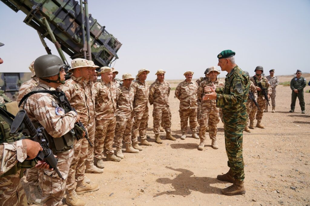 Η αποστολή της πυροβολαρχίας κατευθυνόμενων βλημάτων Patriot PAC-3 της 350 Πτέρυγας Κατευθυνομένων Βλημάτων στη Σαουδική Αραβία.