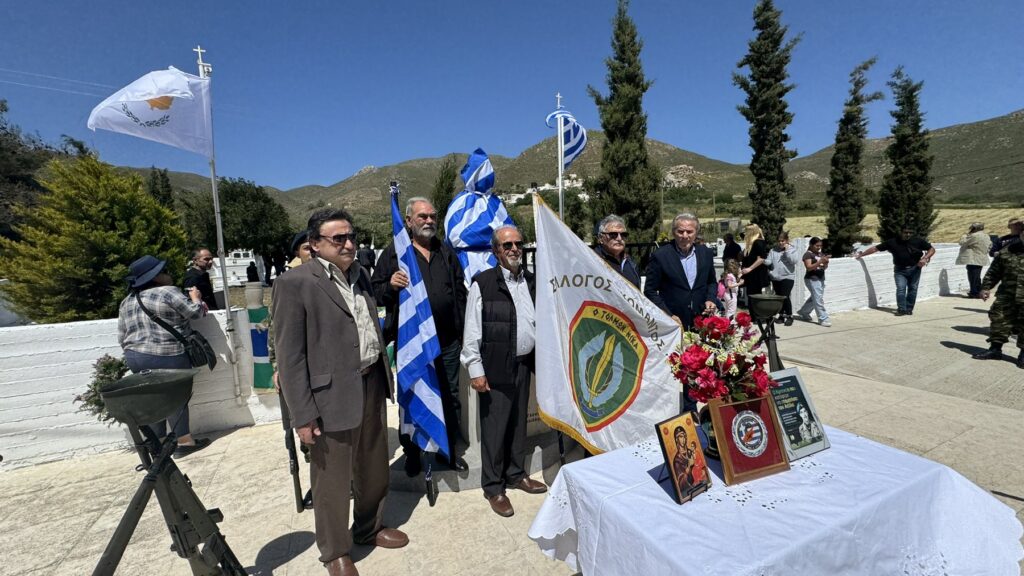 Συγκίνηση στην τελετή αποκαλυπτηρίων της προτομής του ήρωα της Κύπρου, Καταδρομέα της Α’ Μοίρας Καταδρομών, Μανώλη Μπικάκη.