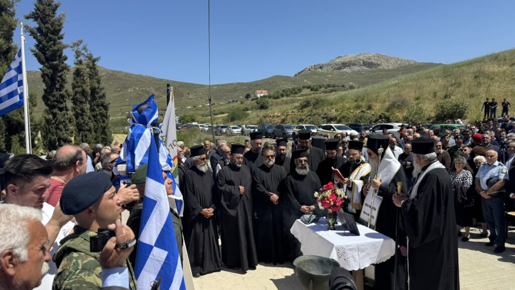 Συγκίνηση στην τελετή αποκαλυπτηρίων της προτομής του ήρωα της Κύπρου, Καταδρομέα της Α’ Μοίρας Καταδρομών, Μανώλη Μπικάκη.