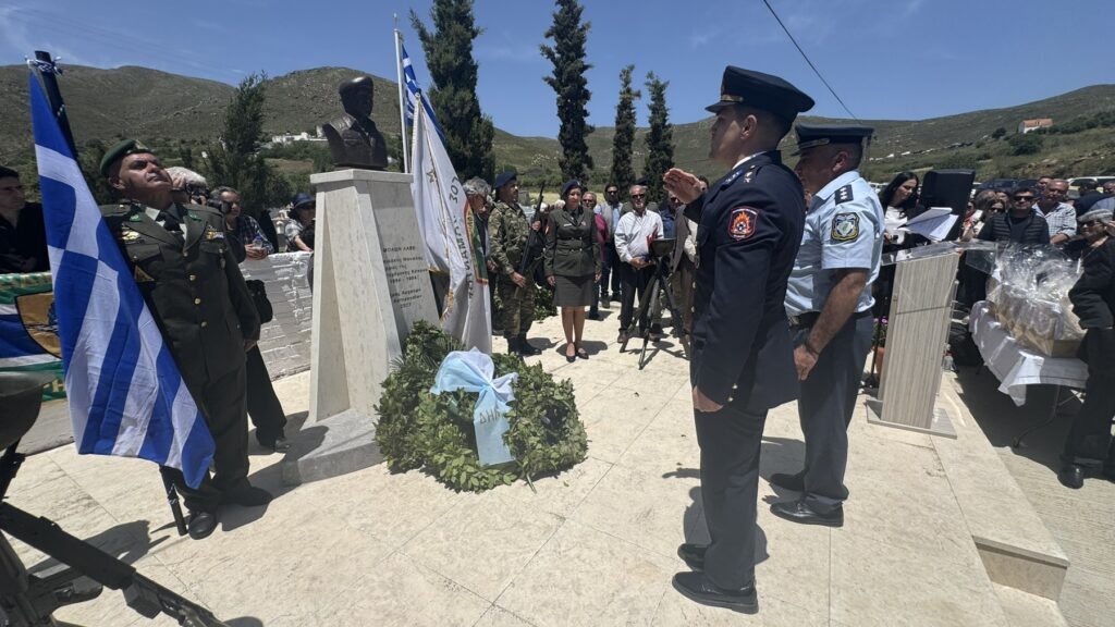 Συγκίνηση στην τελετή αποκαλυπτηρίων της προτομής του ήρωα της Κύπρου, Καταδρομέα της Α’ Μοίρας Καταδρομών, Μανώλη Μπικάκη.