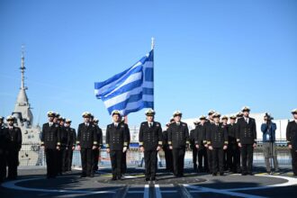 Σε μια εντυπωσιακή τελετή στο Λοριάν της Γαλλίας, η Ελλάδα παρέλαβε τη δεύτερη φρεγάτα τύπου Belharra για το Πολεμικό Ναυτικό.